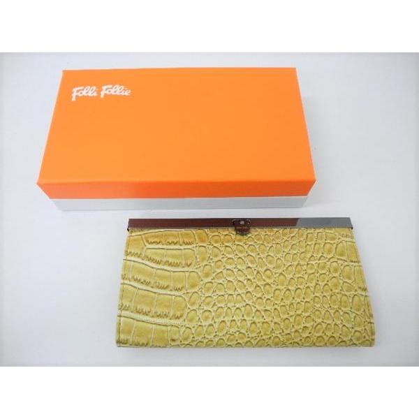 Folli Follie フォリフォリ 型押し 長財布 (小銭入れあり)♪AC8481 