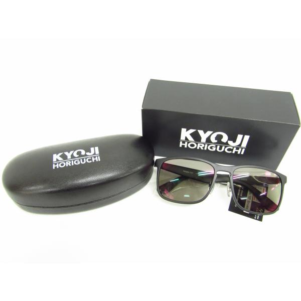 未使用 KYOJI HORIGUCHI 556 glass kokoro 偏光 サングラス ▽AC25306
