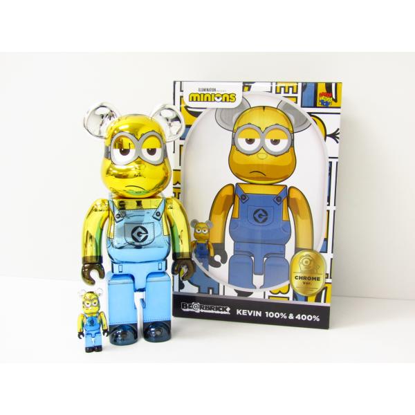 BE@RBRICK ベアブリック minions ミニオンズ KEVIN 100% & 400 BE@RBRICK ベアブリック minions ミニオンズ KEVIN 100% & 400