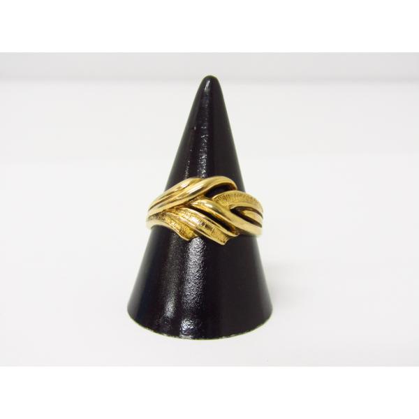 K18 シンプルなギザギザリング　約16号 楽天市場】K18 K10 メッセージ リング 1号-16号 送料無料 高品質