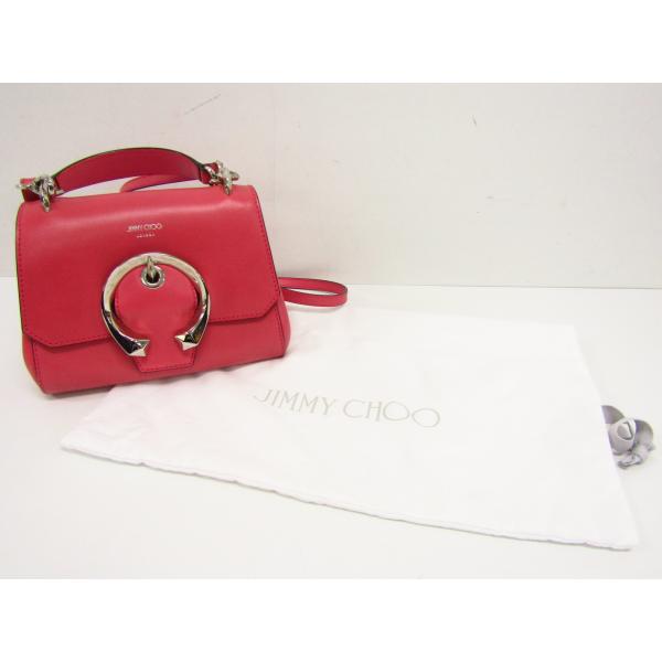 ジミーチュウ レザー マデリン 2WAY ハンド ショルダーバッグ JIMMY CHOO（ジミーチュウ） マデリン レザーチェーン 2way ショルダー