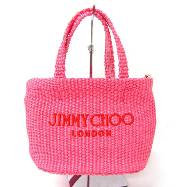 JIMMY CHOO（ジミーチュウ） ビーチ トートway BAG バッグ ラフィア