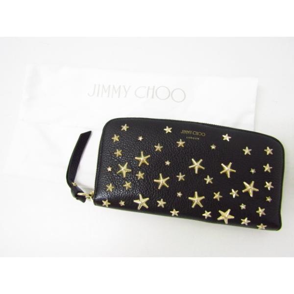 JIMMY CHOO（ジミーチュウ） スタースタッズ ラウンドファスナー長財布