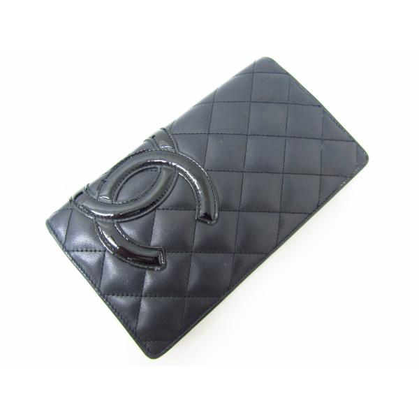 CHANEL（シャネル） カンボンライン 2つ折り 長財布 A26717☆SB5230
