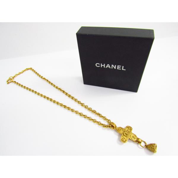 CHANEL（シャネル） ココマーク ヴィンテージ クロスベル ネックレス