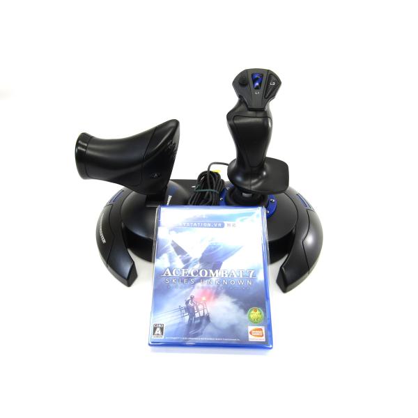 PS4 ACE COMBAT 7: SKIES UNKNOWN ソフト + Thrustmaster スラストマスター  T Flight Hotas セット ∠UR1382