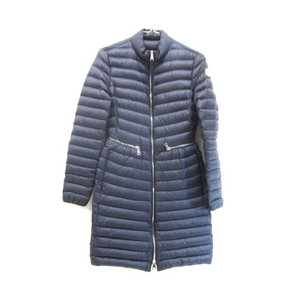 美品　モンクレール　ダウン　ロング 1 M ブラック　agatelon MONCLER (モンクレール) 切り替え フルボタン ロング ダウンジャケット
