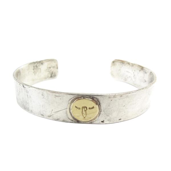 TADY & KING シルバー925 k18バングル 楽天市場】TADY&KING平打ちバングルSV K18ロングホーンメタル S