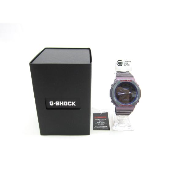 G-SHOCK CASIO カシオ GA-2100AH-6AJF パープル偏光 腕時計 ∠UA10475