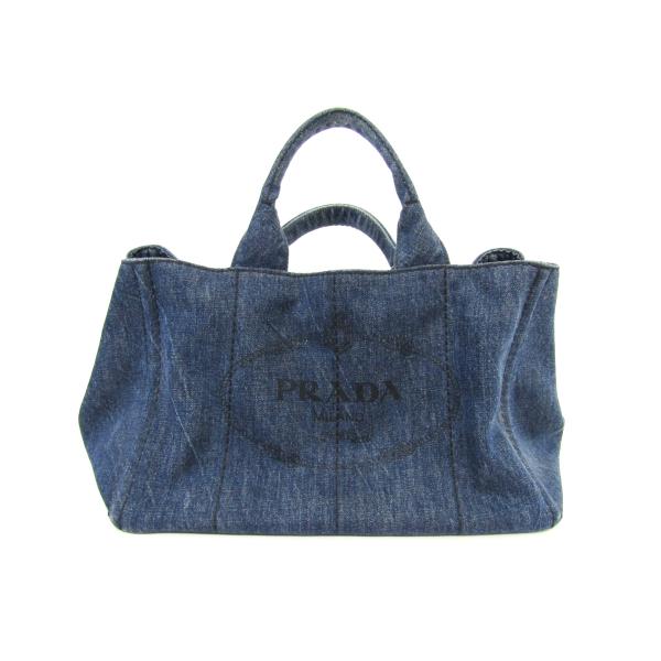 PRADA（プラダ） CANAPA カナパ デニム ハンドバッグ 鞄 ∠UP5856