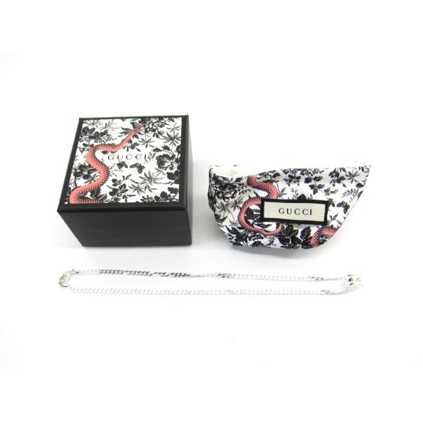 GUCCI グッチ シルバー925カットアウトG ネックレス グッチ GUCCI カットアウトGリング ネックレス （シルバー