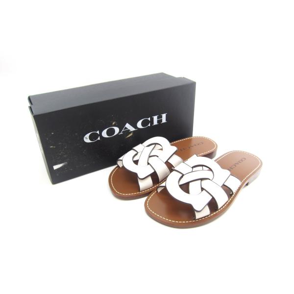 COACH コーチ イッサ サンダル レディース ホワイト SIZE:35.5 COACH コーチ イッサ サンダル レディース ホワイト SIZE:35.5