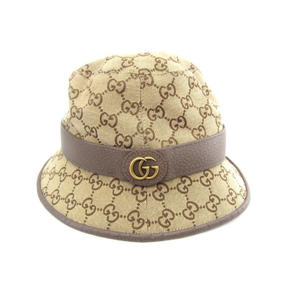 GUCCI（グッチ） 576587 GGキャンバス ハット SIZE:L(59cm) 帽子