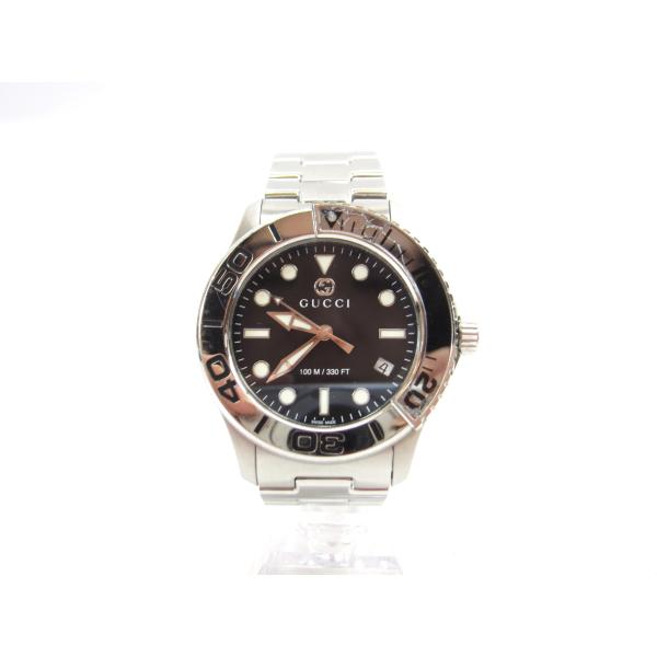 GUCCI グッチ ダイバー 126.2 YA126277 クォーツ ※割れあり GUCCI グッチ ダイバー 126.2 YA126277 クォーツ ※割れあり