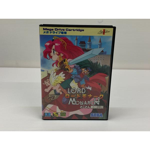 ロードモナーク とことん戦闘伝説 セガ メガドライブ 箱 説明書 ハガキ チラシ 付属 ▽030445