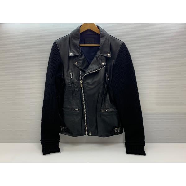 UNDERCOVER（アンダーカバー） ニット切替 ダブルライダースジャケット