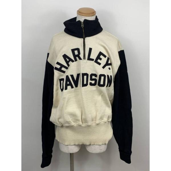 希少サイズ☆ハーレーダビッドソン 両面ロゴ ハーフジップ スウェット 3L 希少サイズ☆ハーレーダビッドソン 両面ロゴ ハーフジップ スウェット