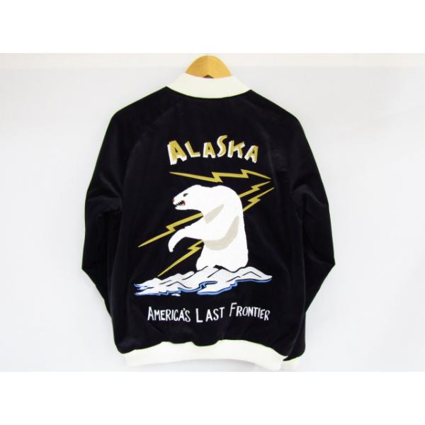 値下げ ヒューストン HOUSTON アラスカ ALASKA 犬そり スカジャン HOUSTON（ヒューストン） ALASKA アラスカ 別珍 スーベニアジャケット