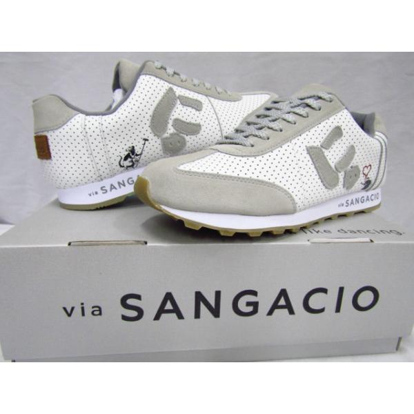 未使用 via SANGACIO MOM WHITE GRAY ヴィア サンガッチョ