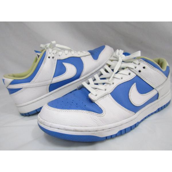NIKE DUNK LOW BY YOU DC6718-991 ダンク ロー バイ ユー ホワイト 白 ブルー 水色 27.5cm メンズスニーカー 中古品■131117