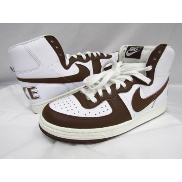 Nike Terminator High White and Cacao Wow FJ4199-100 ナイキ ターミネーター ハイ 26.5cm 黒タグ付き BOXなし 中古美品◆131187