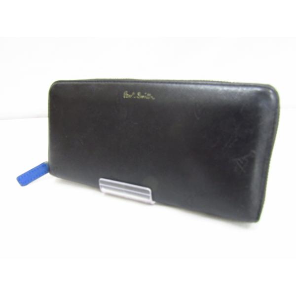 Paul Smith（ポール・スミス） レザージップロングウォレット ブラック