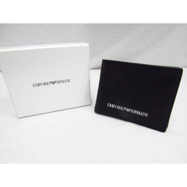 未使用箱付 EMPORIO ARMANI エンポリオアルマーニ 二つ折り財布 エンポリオアルマーニ EMPORIO ARMANI 財布 二つ折り財布 折りたたみ
