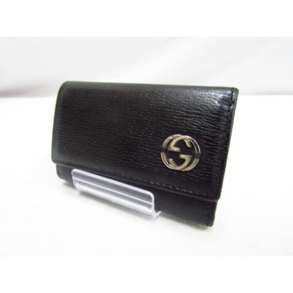 GUCCI（グッチ） 256337 6連レザーキーケース ブラック 付属品なし