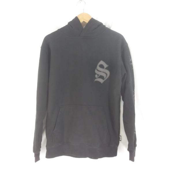 【美品】SUPPLIER サプライヤー ファーパーカー Sロゴ ブラックLサイズ thrift2nd_y131-500