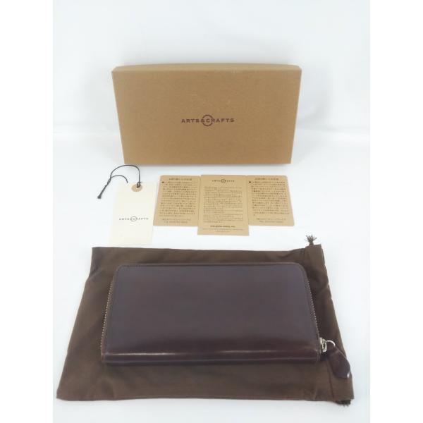 ARTS&amp;CRAFTS / ANILINE CORDOVAN 長財布 コードヴァン ロングウォレット ラウンドジップ