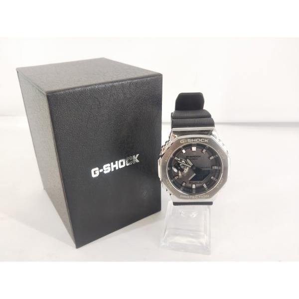 G-SHOCK CASIO カシオ Gショック GM-2100 QZ デジアナ シルバー文字盤