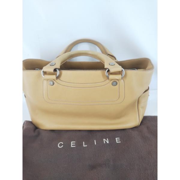 CELINE（セリーヌ） ハンドバッグ ブギーバッグ レザー ベージュ系 