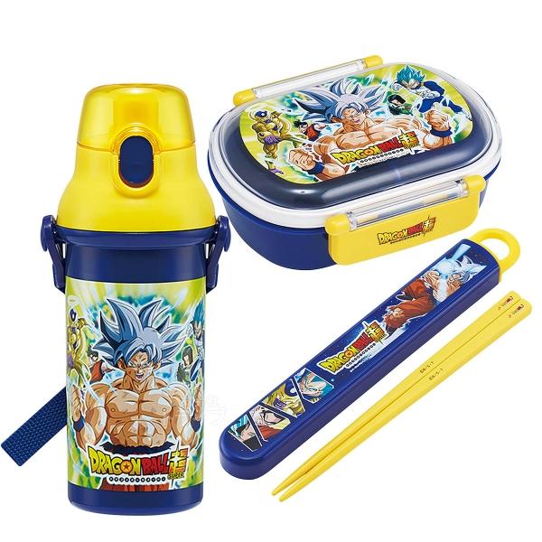 ドラゴンボール超 抗菌 お弁当箱 中子付 360ml 箸＆箸箱 プラ水筒