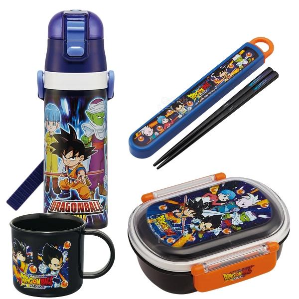 ドラゴンボールDAIMA お買得４点セット 抗菌 お弁当箱 中子付 360ml 箸＆箸箱 コップ 水筒