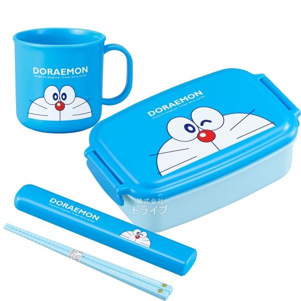 ドラえもん 角型お弁当箱 500ml 箸＆箸箱 コップセット : おもちゃ通販