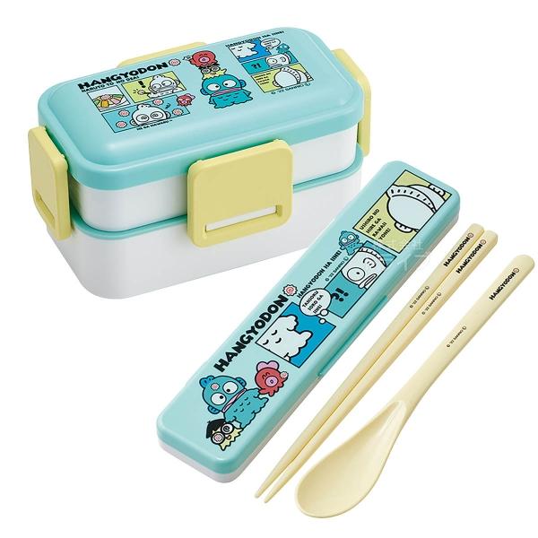 ハンギョドン ４点セット ハンギョドン 抗菌 4点ロックお弁当箱 2段 コンビ セット PFLW4AG