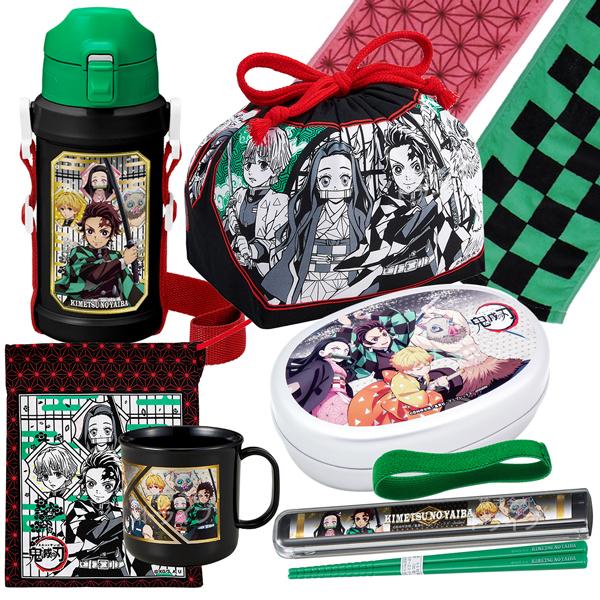 送料無料 鬼滅の刃 抗菌 アルミ お弁当箱 500ml 箸 箸箱 巾着 水筒 コップ コップ袋 お買得タオルマフラー付セット Kny Halu6265set おもちゃ通販 トライブ 通販 Yahoo ショッピング