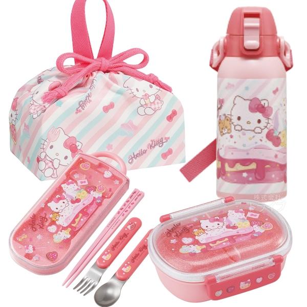 Sanrio サンリオ ハローキティ お弁当箱 水筒 …他セット 6月下旬入荷予定 ハローキティ 26 お買得4点セット お弁当箱 中子付