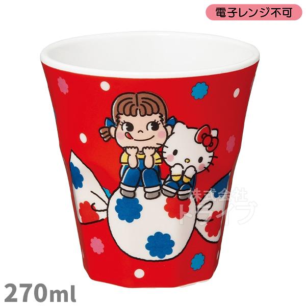 メラミンタンブラー　ゼブラ柄　日焼けキティ　タンブラー　アベイル ペコちゃん キティ コラボ メラミン タンブラー MTB2 709746 置配対応