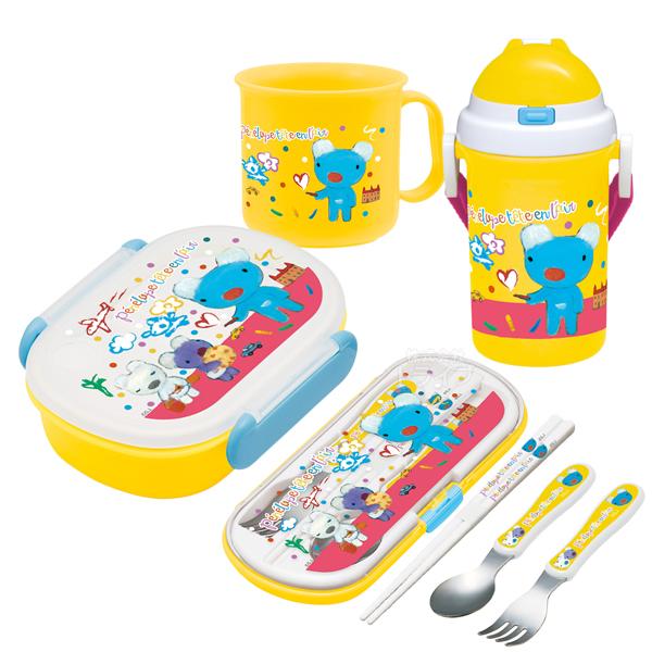 新品❤未使用 アルベロベロ 水筒 お弁当箱 2個セットステンレスボトル ブタ ペネロペ お買得4点セット お弁当箱 中子付 トリオ コップ ストロー