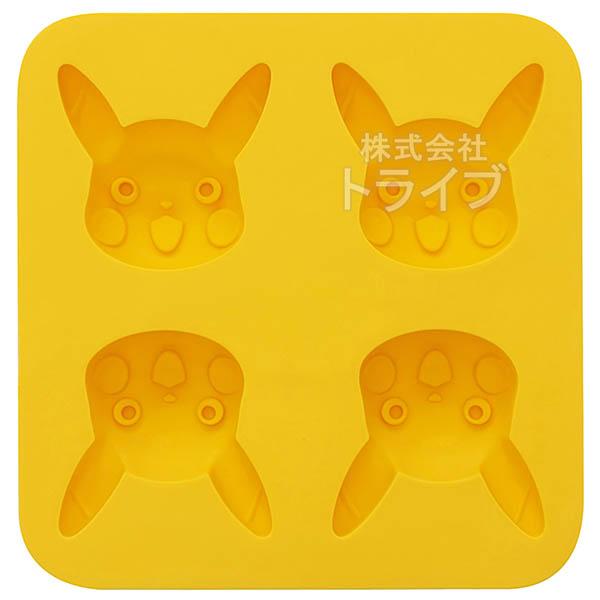 ポケモン ピカチュウ シリコン 立体4個 型 ケーキ マドレーヌ 氷