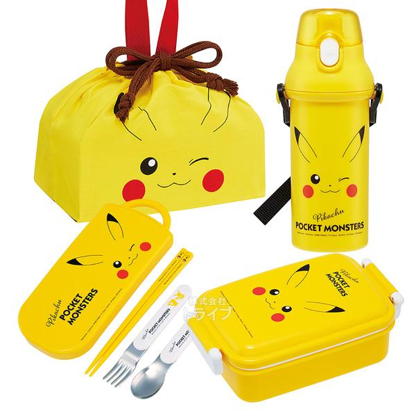 ポケモン ピカチュウ フェイス お買得4点セット 抗菌 角型お弁当箱