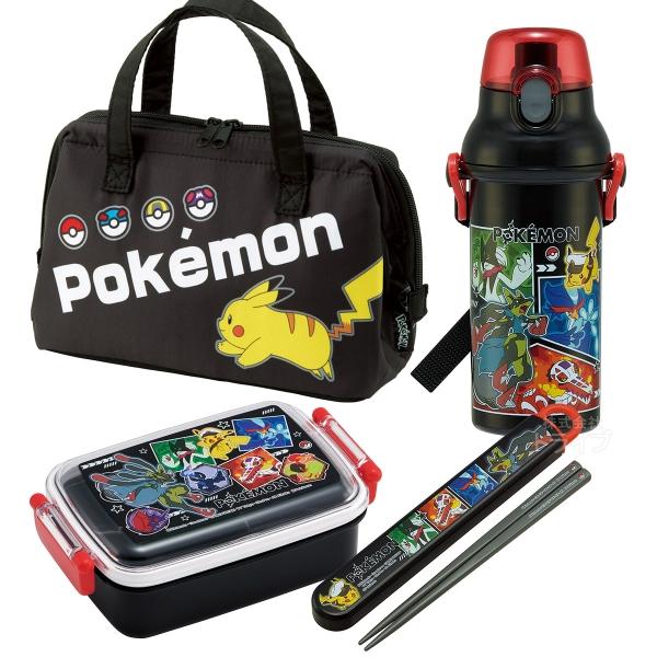 ポケモン 26 お買得４点セット 角型お弁当箱 450ml 箸＆箸箱 ランチバッグ プラ水筒