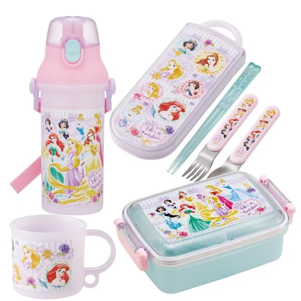 プリンセス  水筒 お弁当箱 新品未使用 ディズニー プリンセス 26 お買得4点セット 角型お弁当箱 450ml