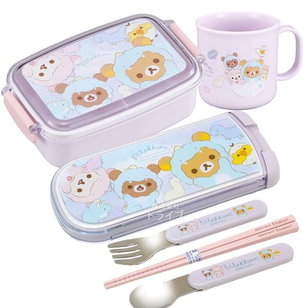 リラックマ 角型お弁当箱 500ml トリオ コップセット : おもちゃ通販