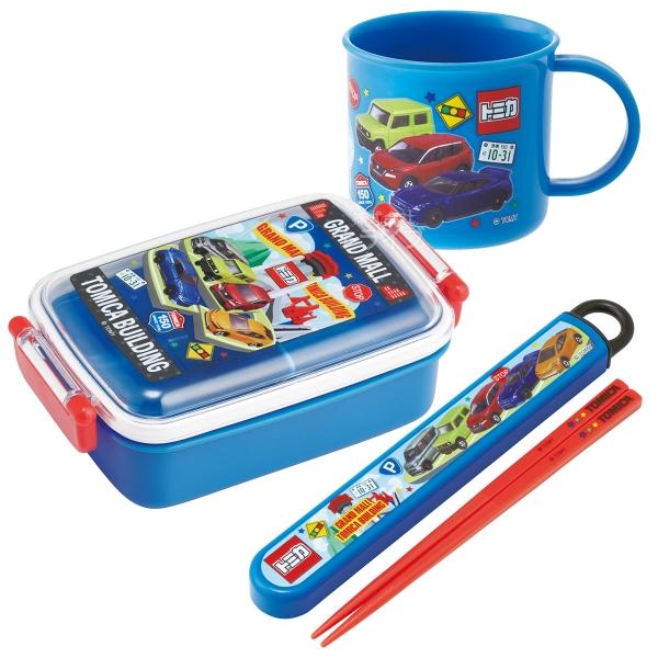 トミカ 26 角型お弁当箱 450ml 箸＆箸箱 コップセット : おもちゃ通販