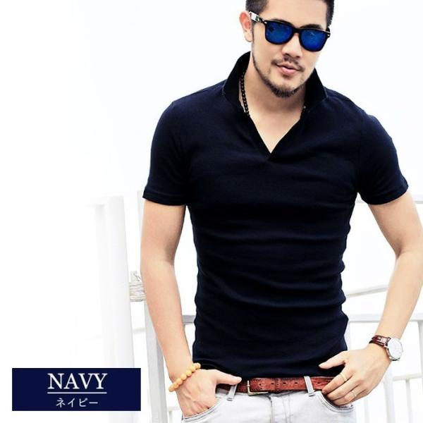 ポロシャツ メンズ Tシャツ カットソー 半袖 無地 ゴルフウェア トップス カジュアル コーデ トップス 黒 白 紺 M L Xl Buyee Buyee Japanese Proxy Service Buy From Japan Bot Online