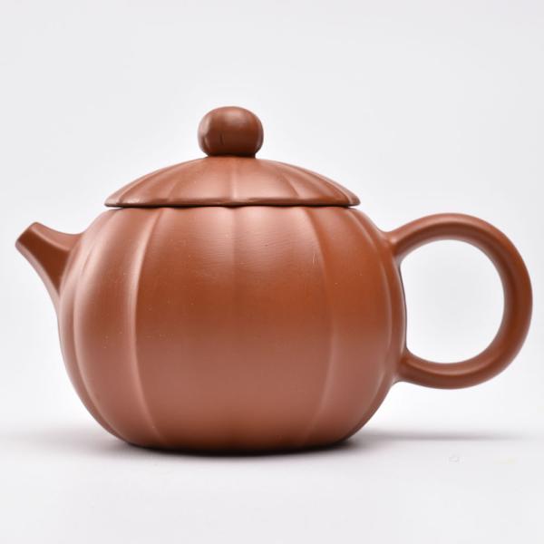 紫砂風 広東潮州 茶壺 急須 中国茶器・筋紋西施壺(赤茶) 180ml 紫砂風 広東潮州 茶壺 急須 中国茶器・筋紋西施壺(赤茶) 180ml