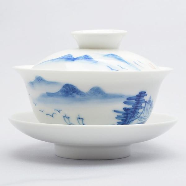 青花湯碗！ Amazon.com: 10 件細骨瓷青花瓷湯碗陶瓷瓷碗附免費10 個瓷勺飯碗