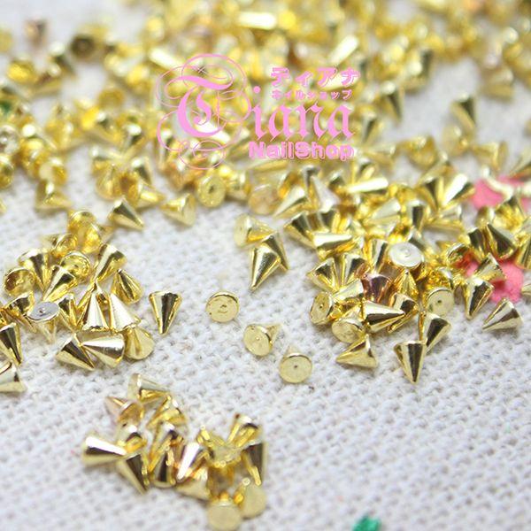 ネイル用 スタッズ メール便ok コーン ゴールド 2 2mm 10個入 人気の尖りスタッズ ゴールド ネイルパーツ メタルパーツ ネイル スタッズ Buyee Servis Zakupok Tretim Licom Buyee Pokupajte Iz Yaponii